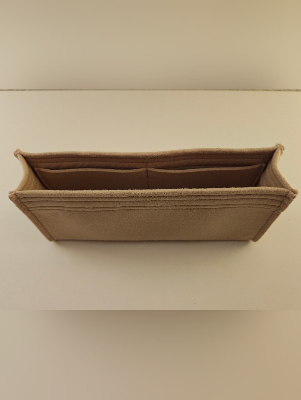 SAMORGA Cream Beige Felt Organizer Insert, 2 mm, for Chanel Medium Classic Flap